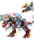 2 In 1 Dinosaur Mech Building Set With 422 Pieces Transforming T Rex Robot For Adults And Teens STEM Construction Model Educational Toy