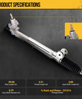 Product specifications for Power Steering Rack And Pinion Assembly Replacement For 2002-2009 Trailblazer Envoy Rainier Ascender Bravada 9-7x