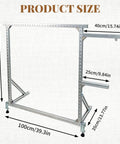 35.5 Inch Rug Tufting Frame Kit For DIY Carpet Making Aluminum Nail Frame Easy Setup Multi Purpose Tufting Tool For Guns Hand Tools Embroidery Machines Ideal For Beginners, aluminum frame size diagram