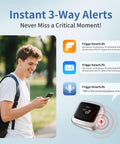 4G Cellular Temperature And Humidity Monitor For RVs And Homes With Preinstalled Global SIM No WiFi Needed Real Time Climate Tracking For Pets And Home Safety Off The Grid screen with 3-way alerts