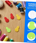 Portable Needle Threader Set For Hand Sewing And Machines Gourd Shaped Plastic Tool 100 Pcs Pack No Fuss Threading For Embroidery And DIY Crafts Cross Stitch Quilting On The Go Travel Friendly Use, colorful threaders on wood