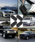 Heavy Duty Rubber Exhaust Hanger 4 Pack With 4 Holes Adjustable Muffler Hanger Universal System on various vehicles