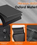 Heavy Duty Outdoor Cooler Cart Cover Fits Large 125 Qt Carts And Bar Carts, material detail, heavy duty Oxford fabric.