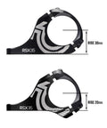 Direct Mount Mountain Bike Stem For 35mm Bars With 2 Piece Split Design, Lightweight Clamp Stem, Adjustable Extension, Black, Rise 30mm and 20mm