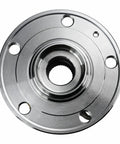 Front view of Beefy Front Wheel Bearing Hub Assembly Direct Fit For Audi A3 Q3 TT And Volkswagen Beetle Passat Golf Jetta Tiguan CC