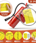 Fire Extinguisher Inspection Tags Kit With 2026 2029 Maintenance Plastic Tamper Seals Fire Extinguisher Pull Pins Security Tags