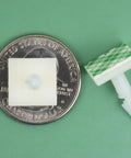 Heavy Duty Nylon Pcb Standoffs With Super Strong Adhesive Backing Three Millimeter Chassis Holes Eleven Millimeter Spacer Height shown next to a quarter