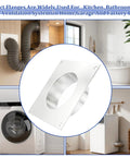 Four Inch Galvanized Steel Duct Connector Flange And Dryer Vent Wall Plate Square To Round Adapter With Included Mounting Screws installed in various home settings.
