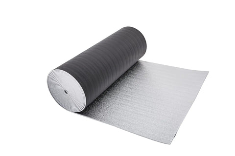 No Sweat Cooling With This 10mm Foam Core Radiant Barrier Roll 48 X 125 Ft R20 Thermal Insulation Shield heavy duty roll with reflective foil surface.