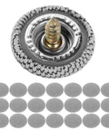 Headliner Repair Kit For Cars 50 Piece Snap Pins Retainer Set To Fix Sagging Upholstery On Interior Ceiling Grey Flannelette Cloth No Sweat Install Durable Car Roof Lining Restoration Tool