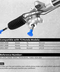 Hydraulic Power Steering Rack And Pinion Assembly Replacement For Honda Accord 2003-2007 And Acura TL 2004-2008 V6 OE 26-2703