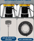 Durable elastic cables for Built Tough Electric Drain Cleaner With Auto Feed Sewer Snake And 500W Motor, resisting breakage and corrosion.