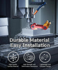 Adjustable Milling Vise Stop For CNC Mills And T Slot Tables Universal Work Stop And Part Locator in action on milling machine