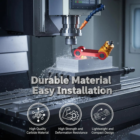 Adjustable Milling Vise Stop For CNC Mills And T Slot Tables Universal Work Stop And Part Locator in action on milling machine