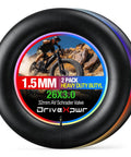 Heavy Duty Fat Tire Inner Tube For 26 Inch Bikes And EBikes Fits 26x3.0 To 3.5 Inch Fat Tires With 32mm Schrader Valve 2 Pack