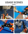 Disconnect Pliers Set For Air Lines, 2-Piece Pneumatic Hose Release Tools For 6-8mm And 10-12mm Push-To-Connect Fittings in use