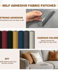 Premium Gray Velvet Fabric Repair Patches Self Adhesive Couch Menders For Sofa Car Seat And Jacket Holes strong adhesion demo