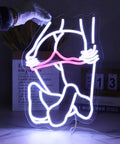 Dimmable Pink Neon Sign For Wall Decor Girls Bedroom LED Light USB Powered Neon Bar Signs For Living Room Party Vibe