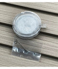 NH34 Compatible Automatic Mechanical Movement Kit With 24 Hour Hands And 3.0 Date case and parts on wood surface