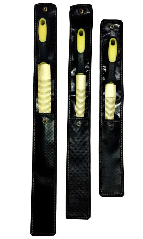 Badass Wood Rasp File Set Heavy Duty Carbon Steel With Comfort Grip Handles For Quick Shaping And Smoothing in storage bag