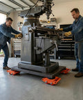 4 Pack Heavy Duty Machinery Mover Set With 20000 Lbs 10 Tons Capacity Carbon Steel Skates under machine