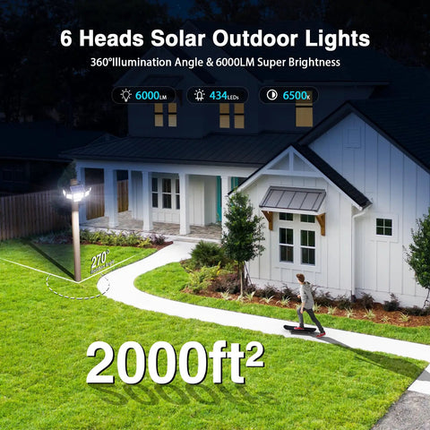 Kick Butt Solar Flood Lights With Dual Motion Sensors And Remote, Weatherproof 310 LED Outdoor Security Bulbs For Yard Patio Fence, Keeps Your Backyard Lit And Secure 2 Pack