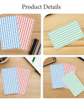 Self Adhesive Arrow Sticker Labels 240 Pack For Office Labeling And Safety Orientation Portable Synthetic Paper Arrow Stickers, blue red green