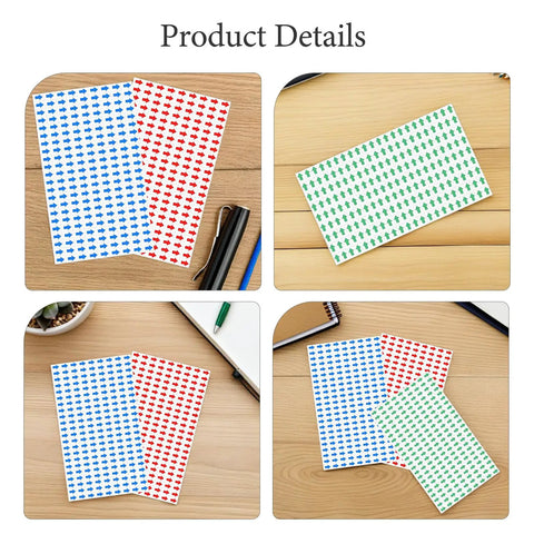 Self Adhesive Arrow Sticker Labels 240 Pack For Office Labeling And Safety Orientation Portable Synthetic Paper Arrow Stickers, blue red green