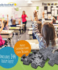 Heavy Duty Felt Chair Leg Covers With Soft Fuzzy Bottoms For Quiet Vibes And Zero Annoying Screeches Top Tier Floor Savers for classrooms.