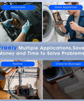 Triple Lens Borescope With 5-Inch IPS Screen 1920P HD Inspection Camera Pro Grade All-In-One Triple Lens System Three 7.9mm HD Lenses in car, appliance, pipe inspections