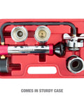 Radiator Pressure Test Kit For Coolant System Leaks With Adapters, Easy To Use Cap And Coolant Pressure Tester in red case