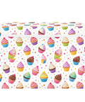 Badass Foldable Storage Bin With Heavy Duty Frame And Padded Handles For Home Organization 300D Oxford Fabric Clothes Cube with cupcake design.