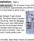 Breaker box installation instructions for EV charging with Dual Household Outlet To Level Two Electric Vehicle Charger Adapter.