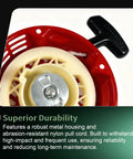 Pull Starter Kit For Predator 212cc And 196cc Engine And Honda GX160 GX200 showing durable metal housing and nylon pull cord
