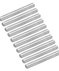 30 Pack Fully Threaded Rods M3 X 25mm 0.5mm Pitch 304 Stainless Steel Right Hand Threaded Rods arranged in diagonal pattern.