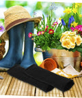 Heavy Duty Thorn Protective Arm Sleeves Cut Resistant Guard For Farm Chores And Yard Work built different next to gardening tools and flowers.