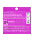Back of box showing application tips for 5 Day Extended Wear Strip Lash Adhesive With Brush Applicator, Quick Dry Lash Glue instructions.