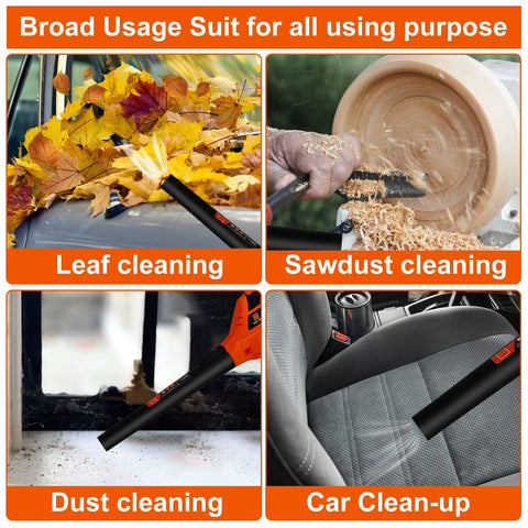 21V Cordless Leaf Blower, Ultra Lightweight Handheld with 2.0Ah Battery for leaf, sawdust, dust, and car cleanup