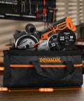Beast Of A 5.8 Amp Circular Saw With Laser in carry bag, 4-1/2 Inch Blade, Metal Auxiliary Handle, Six Blades for multi-material cutting
