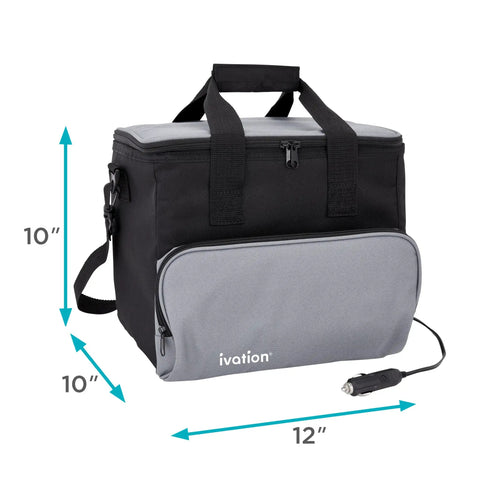Portable Electric Cooler Bag Keeps Your Drinks Straight Up Frosty On Weekend Road Trips 15 Liter Soft Sided with DC adapter.