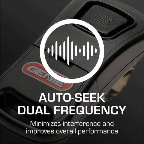 One Button Garage Door Remote 2 Pack Intellicode Compatible No Brainer Easy Setup Auto Seek Dual Frequency 315 390 MHz