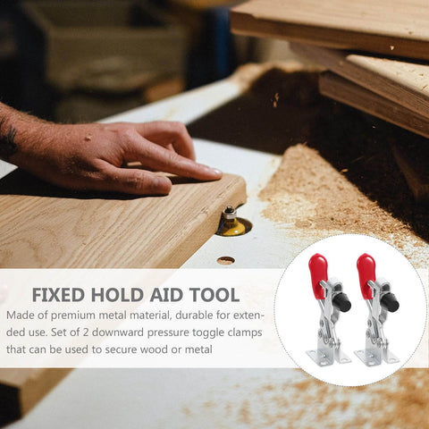 10 Piece Quick Toggle Clamps Set For Vertical Downward Push Heavy Duty Hold Downs For Woodworking And Welding Desktop Clamp Tool Anti Rust Finish Easy Lever Action Rock Solid For Assembly Jigs And Fixtures