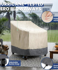 Heavy Duty Waterproof Outdoor Chair Covers 2 Pack For Patio Chairs Like Swivel Rocking Adirondack Tough As Nails Tear Resistant