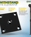 Exterior 4x4 Post Anchor For Decks Patios And Verandas With Hidden Fastener Design And No Fuss Easy Install Surface Mount For Secure Outdoor Posts Zipbolt 17800 XT Exterior Newel Post Anchor showing epoxy coated acrylic finish