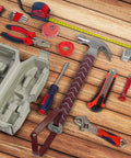 Thor Hammer Tool Set For Home Repair And DIY Projects A Dope Multifunctional Hand Tool Box That Feels Like Real Power displayed on wood