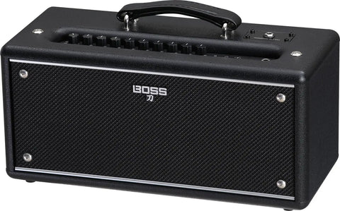 Powerful Wireless Desktop Amplifier For Guitar And Bass With Dual Five Inch Speakers Delivers Rich Stereo Tone shown in black case