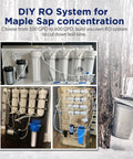 DIY 150 GPD Reverse Osmosis Membrane Kit With 12 Inch Membrane Housing For Under Sink Water Filter System setup examples