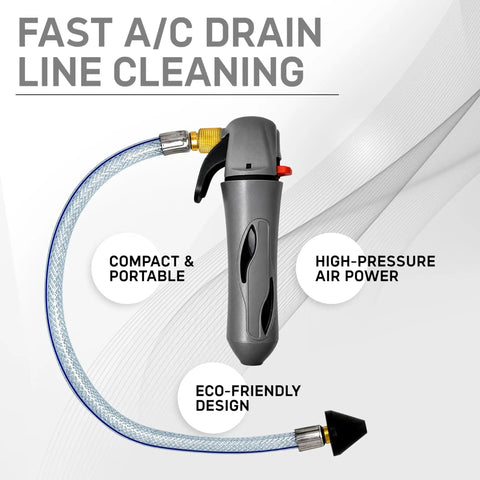 Knock The Gunk Right Out Of Your AC System With This Tough CO2 Drain Gun Packing A Flexible Hose And Five Punchy Cartridges For No Sweat HVAC Cleanup And Smooth Cooling Performance Anytime, featuring compact design and flexible hose.