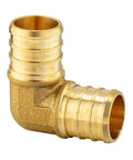 10 Pack 1 Inch PEX Elbow Fittings Brass Barb Crimp For PEX Tubing Lead Free DZR Brass Hot Forged For Strength ASTM F1807 Compatible