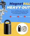 Neodymium Anti Rust Magnet With Quick Release Key Ring Stud Finder And Hide A Key Tool Holder with metal hanging.